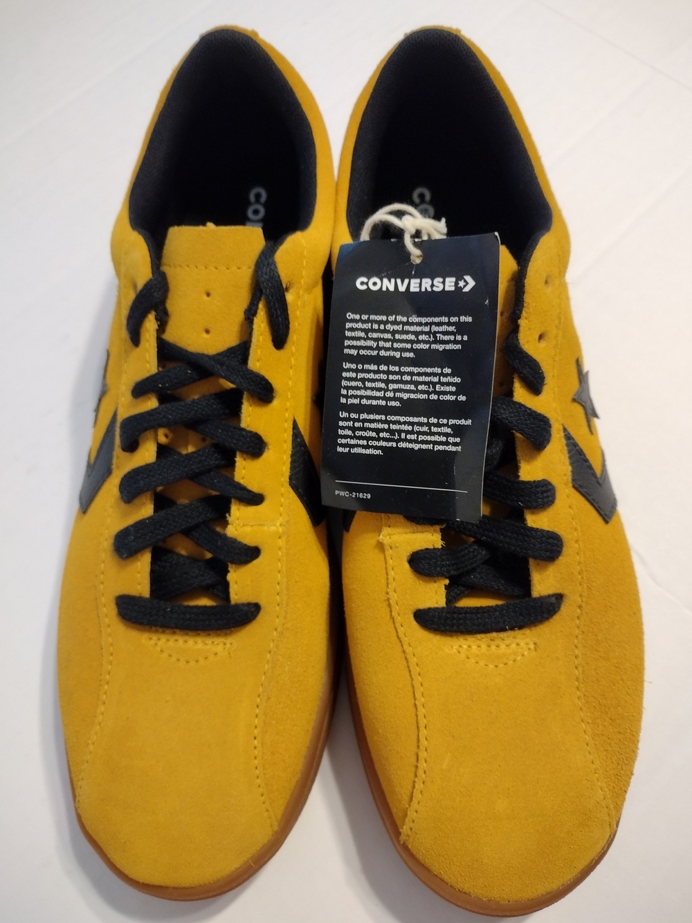 Converse All Star Men’s Mustard Suede Low-Top Sneakers - Picture 3 of 6